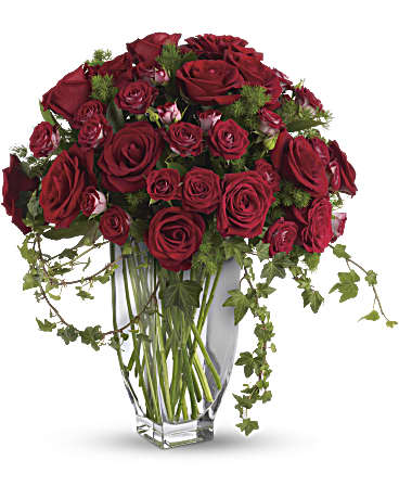 Rose Romanesque- Red Rose Bouquet