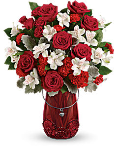 Teleflora's Red Haute Bouquet